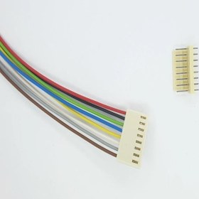 Resim 2,54MM 8 Pin 2510 Kablolu Dişi Konnektör + 180D Erkek Pcb Tipi 10CM - 0,50MM 