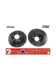 Resim Bmw 118i E87 Arka Fren Diski 2007-2011 Trw Df4448 2adettir 
