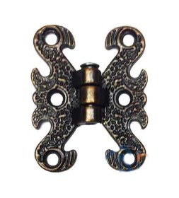 Resim Zamak Menteşe - Küçük, 30x40mm, Oksit, 100 Adet 