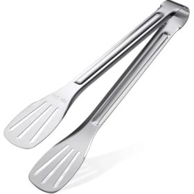 Resim Mutfak Maşası, Gıda Sınıfı 304 Paslanmaz Çelik Mutfak Maşası, Kolay Temizlenebilir Pişirme Maşası, Kolay Kavrama Metal Barbekü Maşası, Kızartma Maşası Gereçleri Için Pişirme Mutfak Maşası 