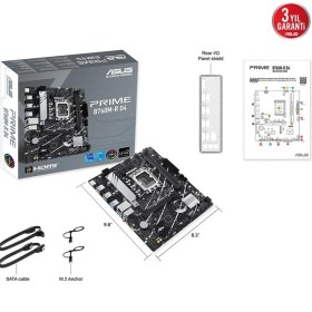 Resim ASUS PRIME B760M-R D4 INTEL B760 LGA1700 DDR4 5333 HDMI 2x M2 USB3.2 AURA RG 