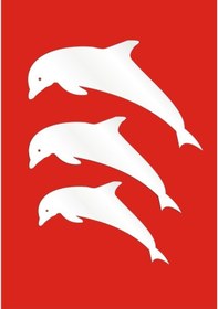 Resim M3 Decorium Üç Yunus Dekoratif Ayna Gümüş 