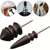Resim Deri Kenarı Elektrikli Parlatma Slicker Düz/Uçlu Başlı Sandal Ağacı Deriler El Sanatları DIY Araçları İp Yakıcı Ahşap El Sanatları Aracı 