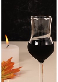 Resim Mest 6 Adet Ayaklı Siyah Mat Kahve Yanı Su Bardağı Seti 95cc Siyah Mat 