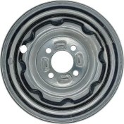 Resim SEVEN KARDEŞLER E-Yük Arabası Arka Jant 12 Inc Siyah Sibop Yan Delik 