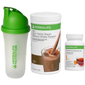 Resim Herbalife Çikolatalı Shake Şeftalili 50g Çay Shaker 
