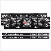 Resim Appcity Audi Quattro Isimli Takmatik Pleksi Plakalık (2 Adet) 415063210 