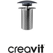 Resim Creavit Sf030 Pop-up Sifon Başlığı Basalt Mattaşmasız Krom Lavabo Krom 