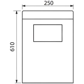 Resim SOHO Kolon Küllük Dış Mekan Sigaralık Ayaklı Kare Küllük 