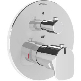 Resim Artema Root Round A42694 Ankastre Termostatik Banyo Bataryası, Sıva Üstü Grubu, Krom 