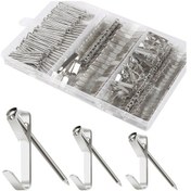 Resim K22677s Resim Asma Kancaları, 184pcs Resim Asma Kiti, 20lb/30lb/50lb,gümüş 