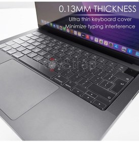 Resim Novstrap Macbook Pro 14 İnç M4 A3401 A3112 A3185 İle Uyumlu Türkçe Klavye Koruyucu Kılıf Şeffaf Kılıf 