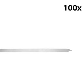 Resim Krom Paslanmaz Beyti Şişi - 2x650 mm - (100 Adet) - Alba 