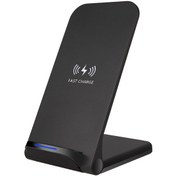 Resim Reedark 15w Dikey Hızlı Kablosuz Şarj Standı Qi Destekli Çoklu Cihaz Şarj Pedi 