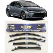 Resim Yeni Corolla Uyumlu 2019 Kromlu Cam Rüzgarlığı Niken 