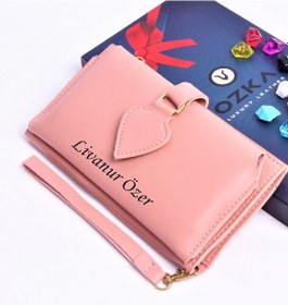 Resim Pudra Maça Model Trend Kadın Cüzdanı Pudra 