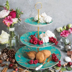 Resim SARA MILLER Portmeirion Chelsea 3 Katlı Pasta Standı 