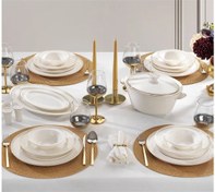 Resim Schafer Queen Glory Bone Yemek Takımı 60 Parça Altın Sarısı Altın Sarısı 
