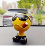 Resim Honeybeeshop Serin Oyna Sevimli Karikatür Sallanan Başlıklı Bebek Figürü Araba Ve Masa Aksesuarı 