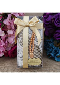 Resim Hediyelik Broker Seccade Gold, Kokulu Tesbih Gold, Kraft Asetat Kutulu 20 10 Set 