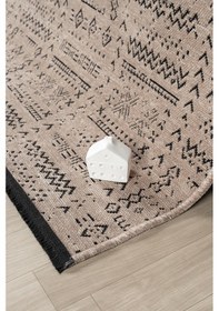 Resim Gaia Bej Halı Yıkanabilir Kaymaz Taban Şönil Kilim Dokuma Pamuk Taban Kilim 10352 Bej 
