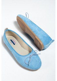 Resim Ghattix Günlük Kadın İnce Taban Babet Mavi Mavi 