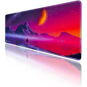 Resim Helixsun 90x40 Cm Xxl Gamings Oyuncu Mousepad Mor Uzay 