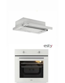 Resim Esty AEF6601W04 - 1350 İkili Ankastre Set 