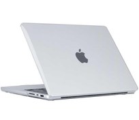 Resim Apple Macbook 14.2' 2021 Uyumlu Fuchsia MSoft Kristal Şeffaf 1mm İncelikte Koruyucu Kılıf 