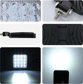 Resim Massey-ferguson 3340 Uyumlu 16 Led Off Road Çalışma Ve Sis Lambası 48w 12-24v 