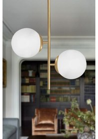 Resim Eray Aydınlatma Opal Camlı 2li Eskitme Avize Eskitme 