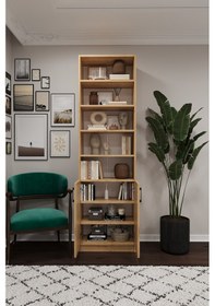 Resim Asratrend Safir Meşe Kapaklı Kitaplık Asra Trend K-32 