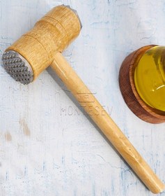 Resim Et Döveceği Dövücü İki Yönlü Et Yumuşatıcı Çekiç Ahşap Saplı 