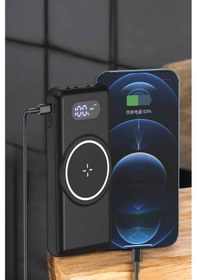 Resim Hızlı Şarj Dijital Göstergeli Powerbankli Çoklu Şarj Özelliği 