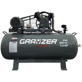 Resim Grayzer 300 Lt 2 Kafa 12 Bar 5.5 Hp Pistonlu Hava Kompresörü 