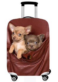 Resim Smart Travel Valiz Koruyucu Kılıfı Orta Boy Sevimli Köpekler 