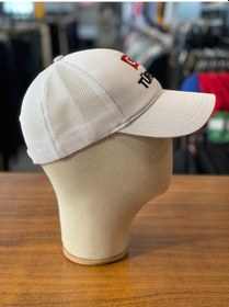 Resim Türkiye Bayrak Nakışlı Fileli Unisex Beyzbol Cap Şapka Beyaz 