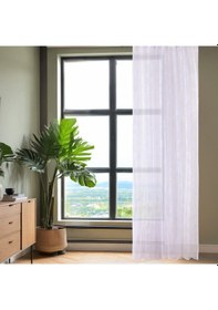 Resim Soft Brave Tül Perde - Beyaz - 300x270 Cm Diğer 