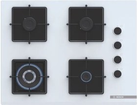 Resim Bosch POH7C2P30O Wok Gözlü Beyaz Cam Ankastre Ocak 