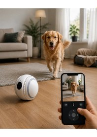 Resim Yapay Zekalı Akıllı Takip Kamerası Wifi Bebek Evcil Hayvan İzleme 