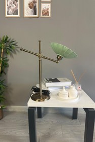 Resim Bamyum Risso Mint Masa Lambası Dekoratif Abajur Çocuk Odası Başucu Lambası Okuma Lambası 