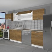 Resim Decoraktiv Elite 280Y MDF Hazır Mutfak Dolabı - Tezgah Dahil - Naturel Pera 