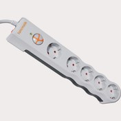 Resim Tunçmatik Powersurge TSK6134 5'li 1050 Joule 1,5 Metre Enerji Koruma Prizi Beyaz 