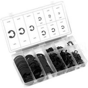 Resim Pazly 300 Adet E-tipi Kanca Seti - 9 Boyut, Alaşımlı Çelik, Korozyona Dayanıklı, Sınıflandırılmış Kutu 