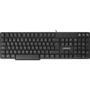 Resim Everest KB-517U Siyah 2mt Bakır Kablolu USB Q Standart Klavye 
