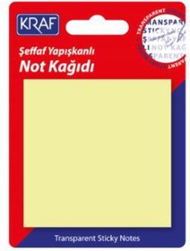 Resim Yapışkanlı Not Kağıdı 76x76 50 Yp. Şeffaf Sarı 7676tr 
