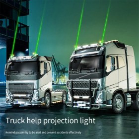 Resim Kamyon Uzaktan Uyarı Işık Kamyon Yüksek Seviye Yardım Yağmur Sisi Için Yansıtma Işığı Hava Durumu Anti-Arhe Çarpışma Lazer Top (Yurt Dışından) 
