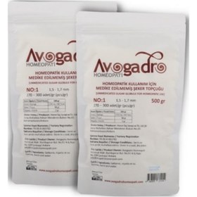 Resim Avogadro Homeopatik 1 Numara Globül 2 x 500 G 