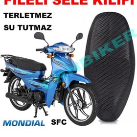 Resim Mondial Sfc Motosiklet Sele Kılıfı 3D Çift Katlı Fileli 
