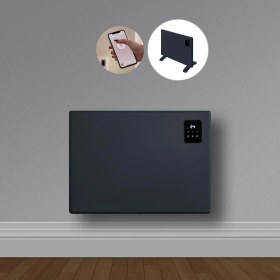 Resim Elektrikli Isıtıcı Panel Konvektör Wifi - Antrasit Renk 